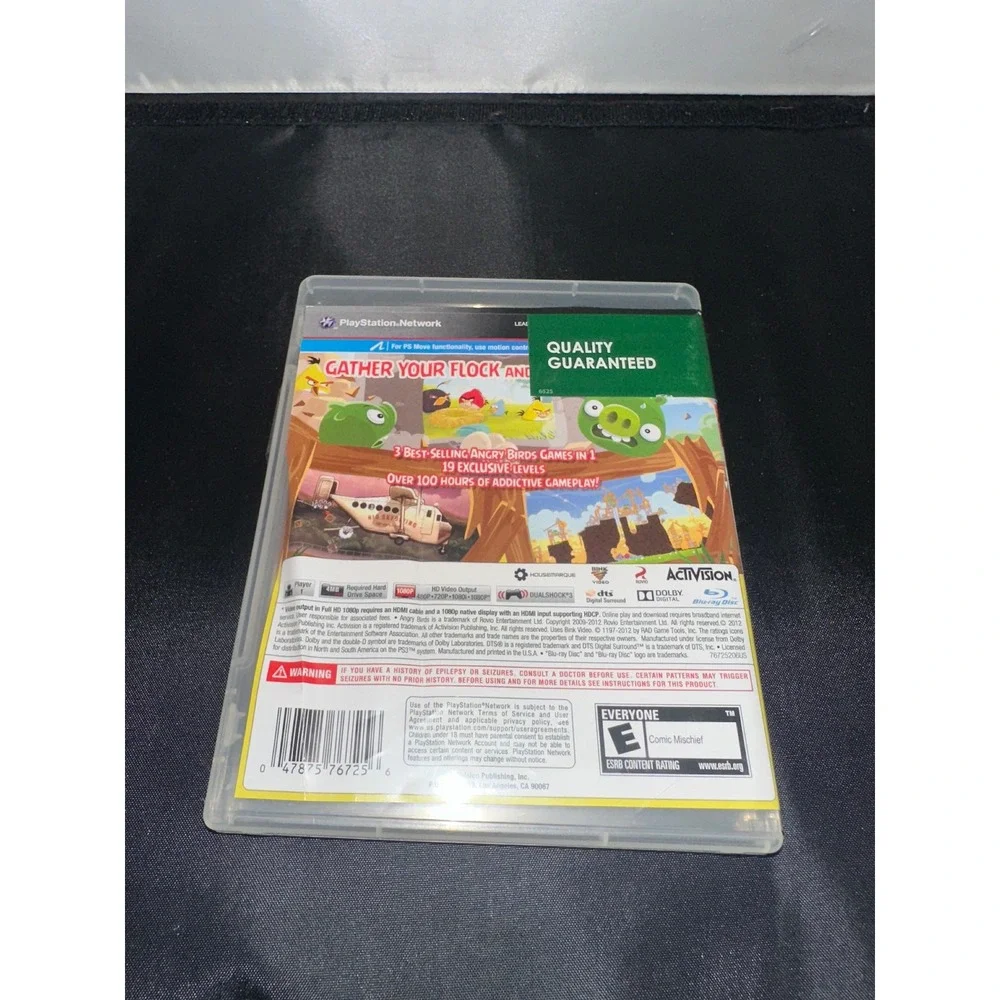 Angry Birds‎ Trilogy Sony PlayStation 3 PS3 Activision 2012 PlayStation Move E